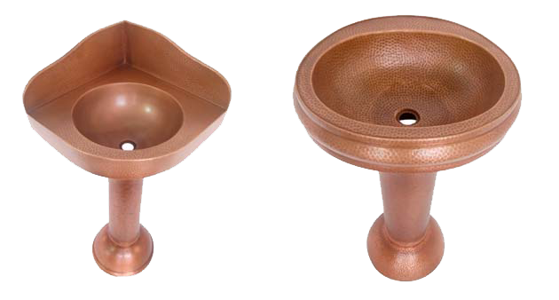 Copper Pedestal Bath Sinks